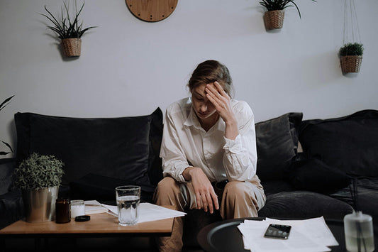 Woman stressed, having a meltdown