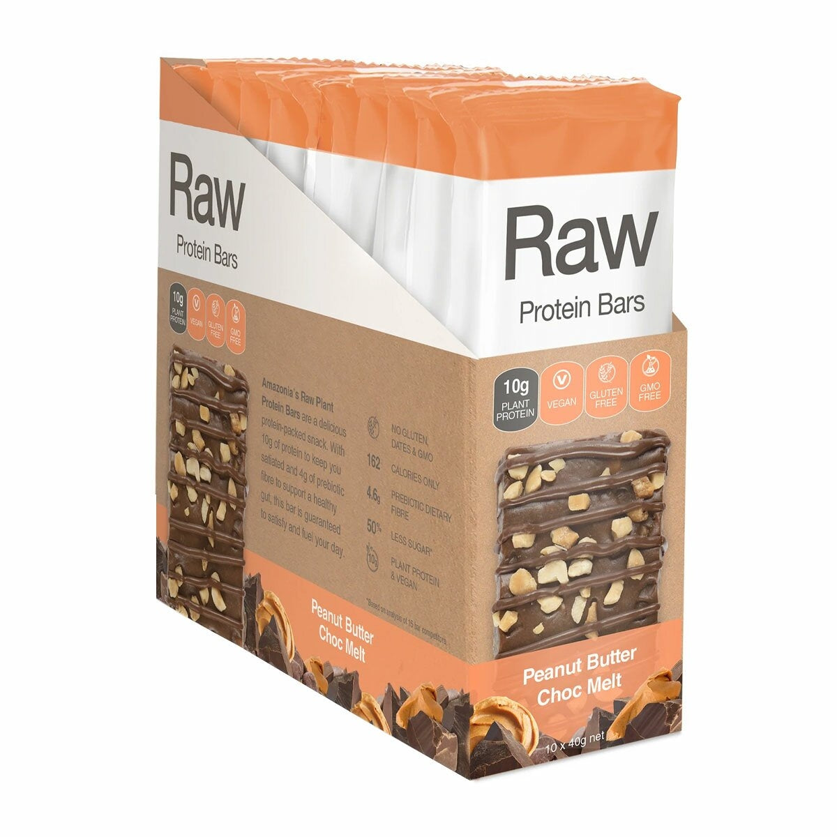 Amazonia Raw Protein Bars Peanut Butter Choc Melt