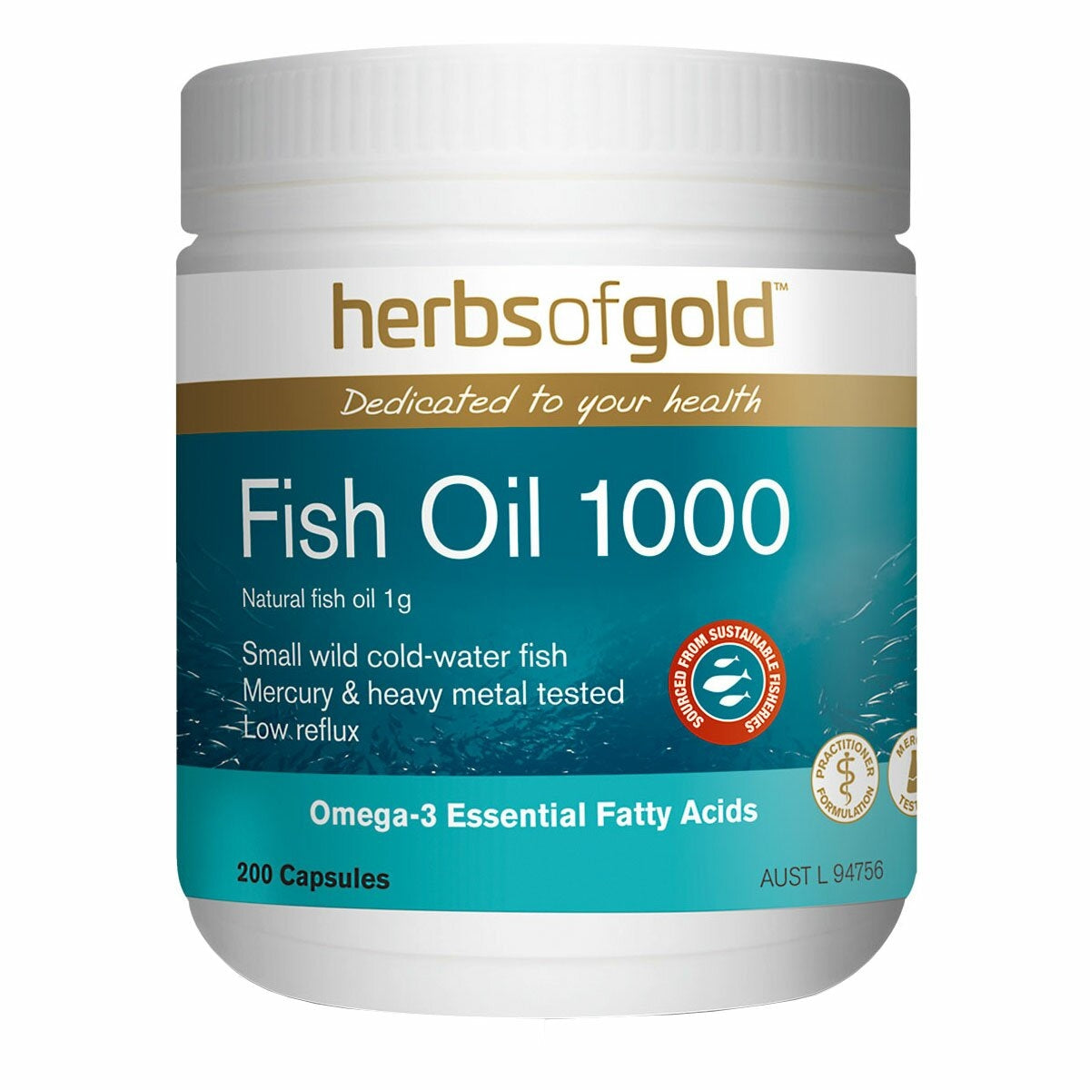 Herbs of Gold Fish Oil 1000