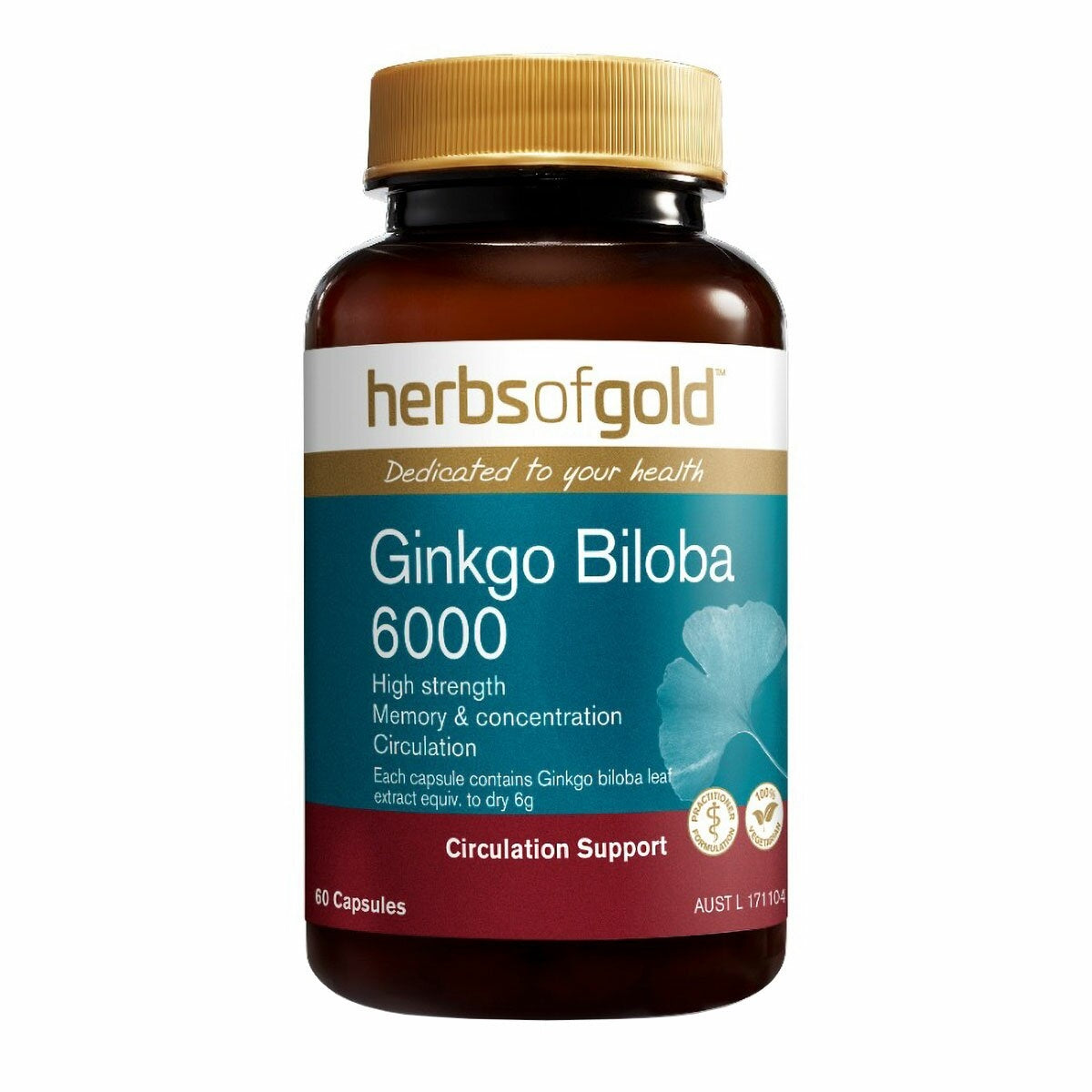 Herbs of Gold Ginkgo Biloba 6000