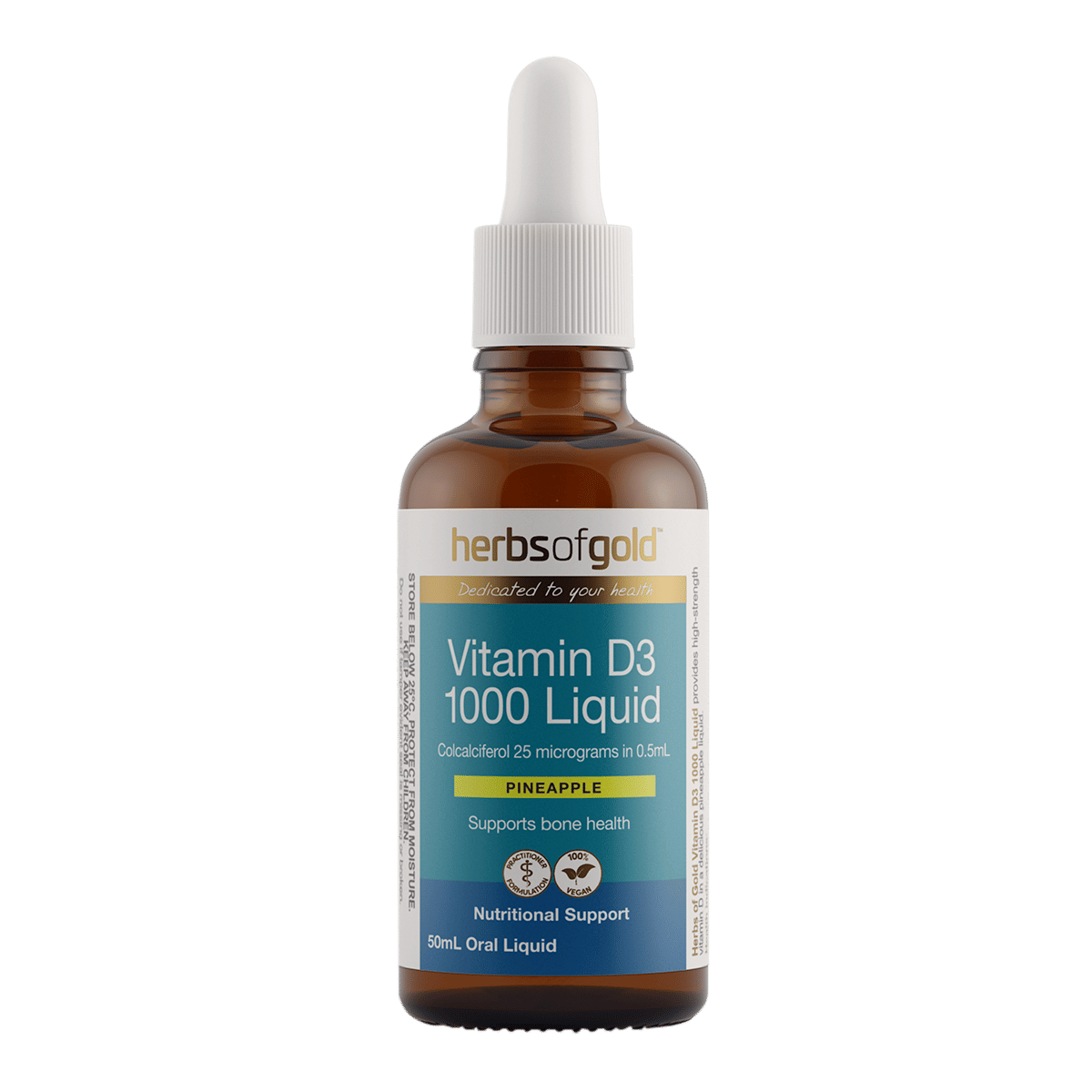 Herbs of Gold Vitamin D3 1000 Liquid