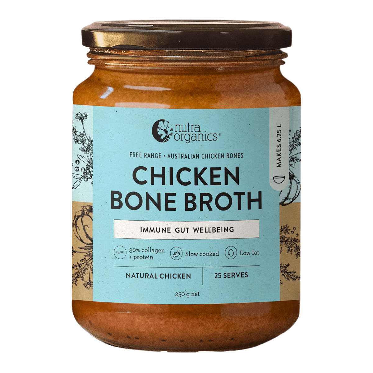 Nutra Organics Chicken Broth Concentrate Natural