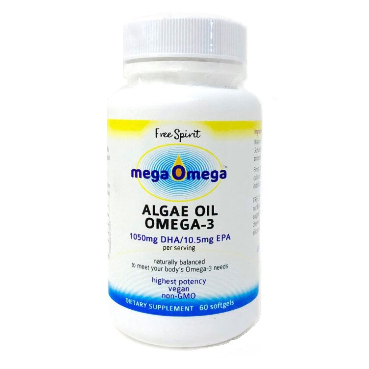 Free Spirit MegaOmega Algae Oil Omega-3