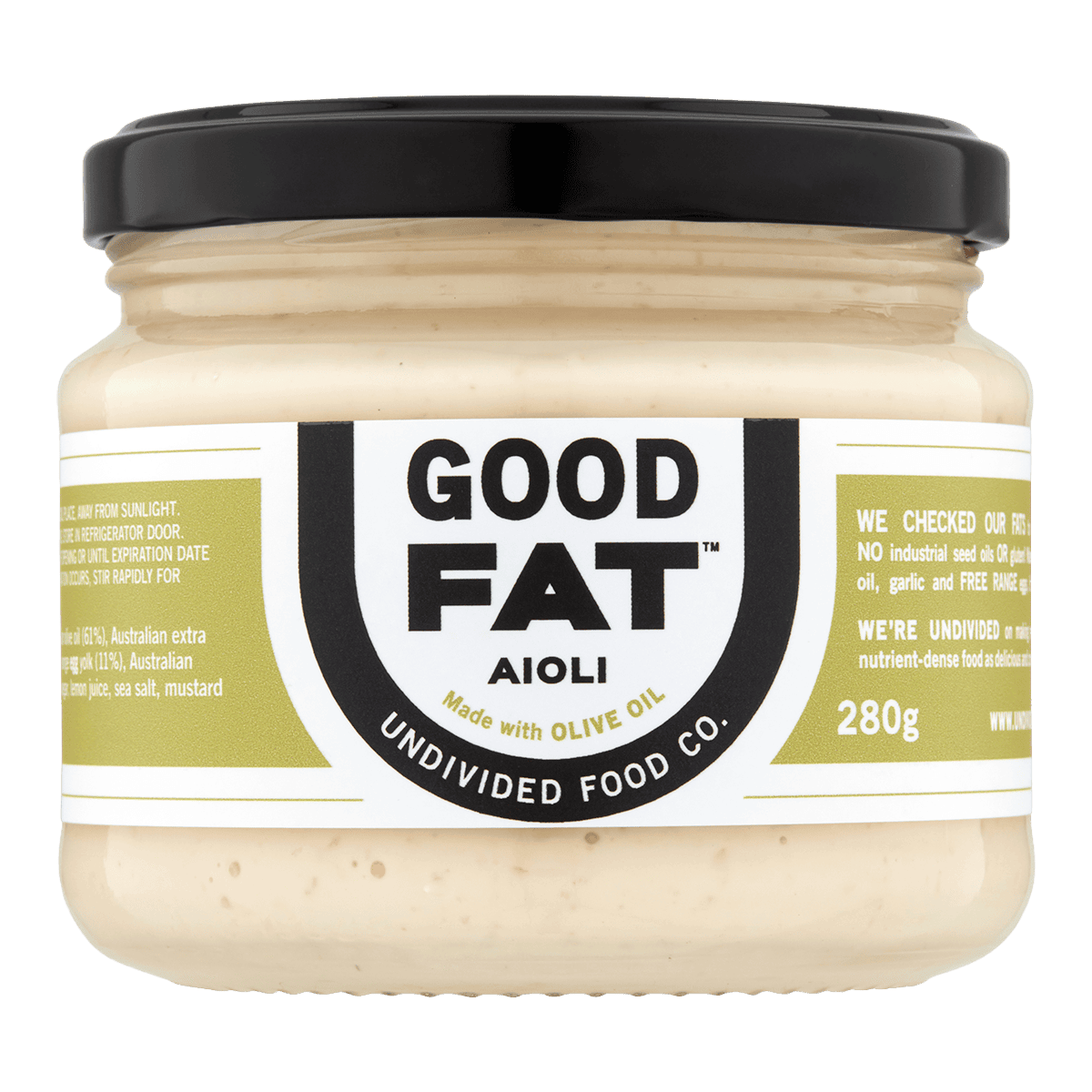 Undivided Food Co. Good Fat Garlic Aioli
