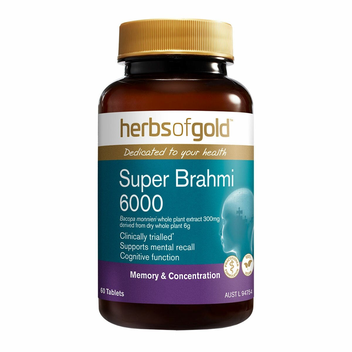 Herbs of Gold Super Brahmi 6000