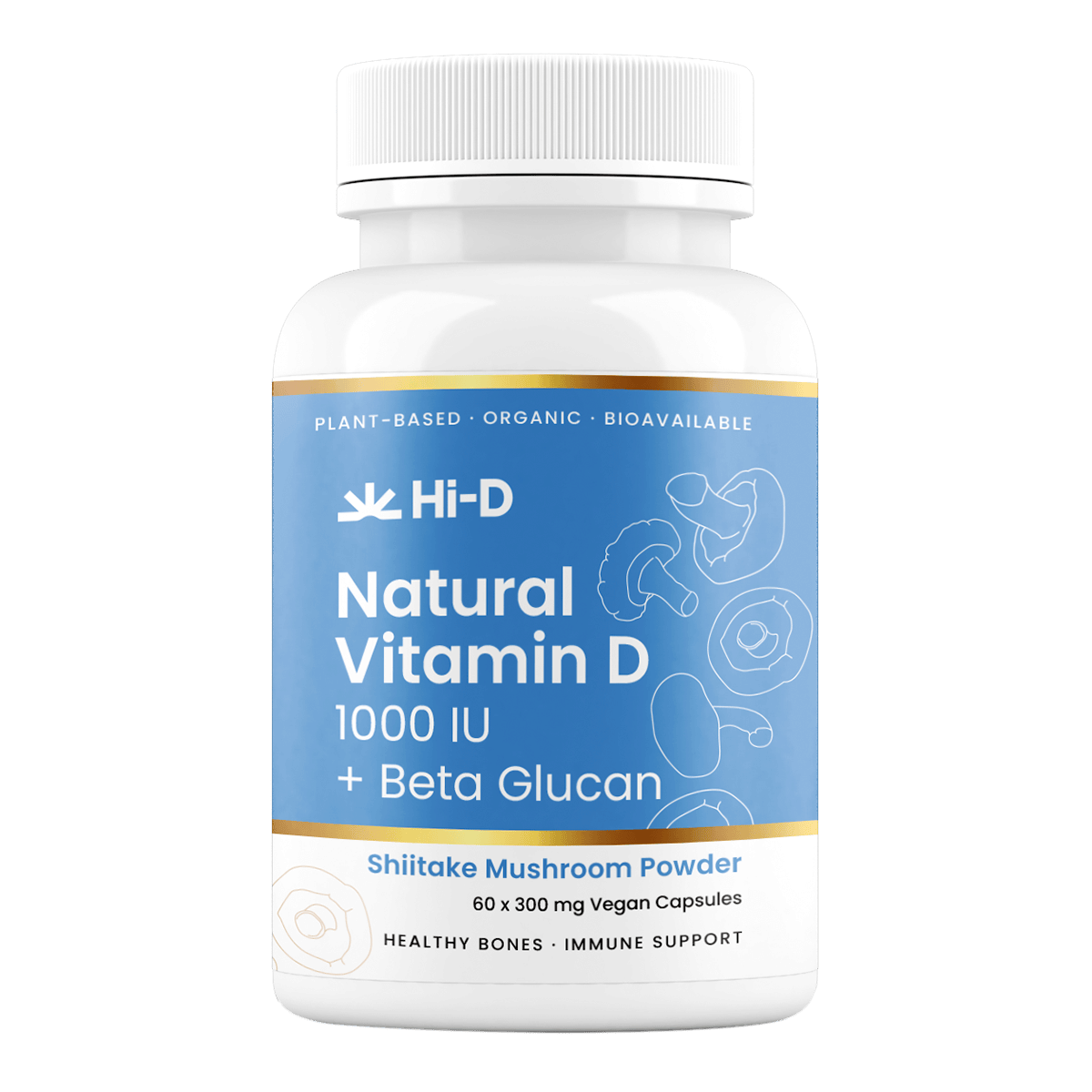 Hi-D Natural Vitamin D 1000IU + Beta Glucan