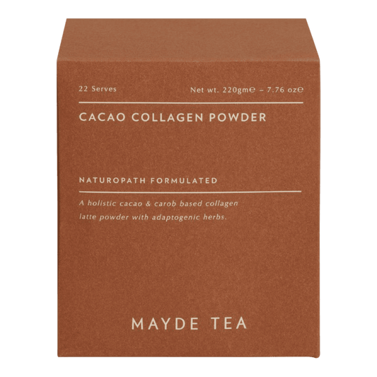 Mayde Tea Cacao Collagen Powder