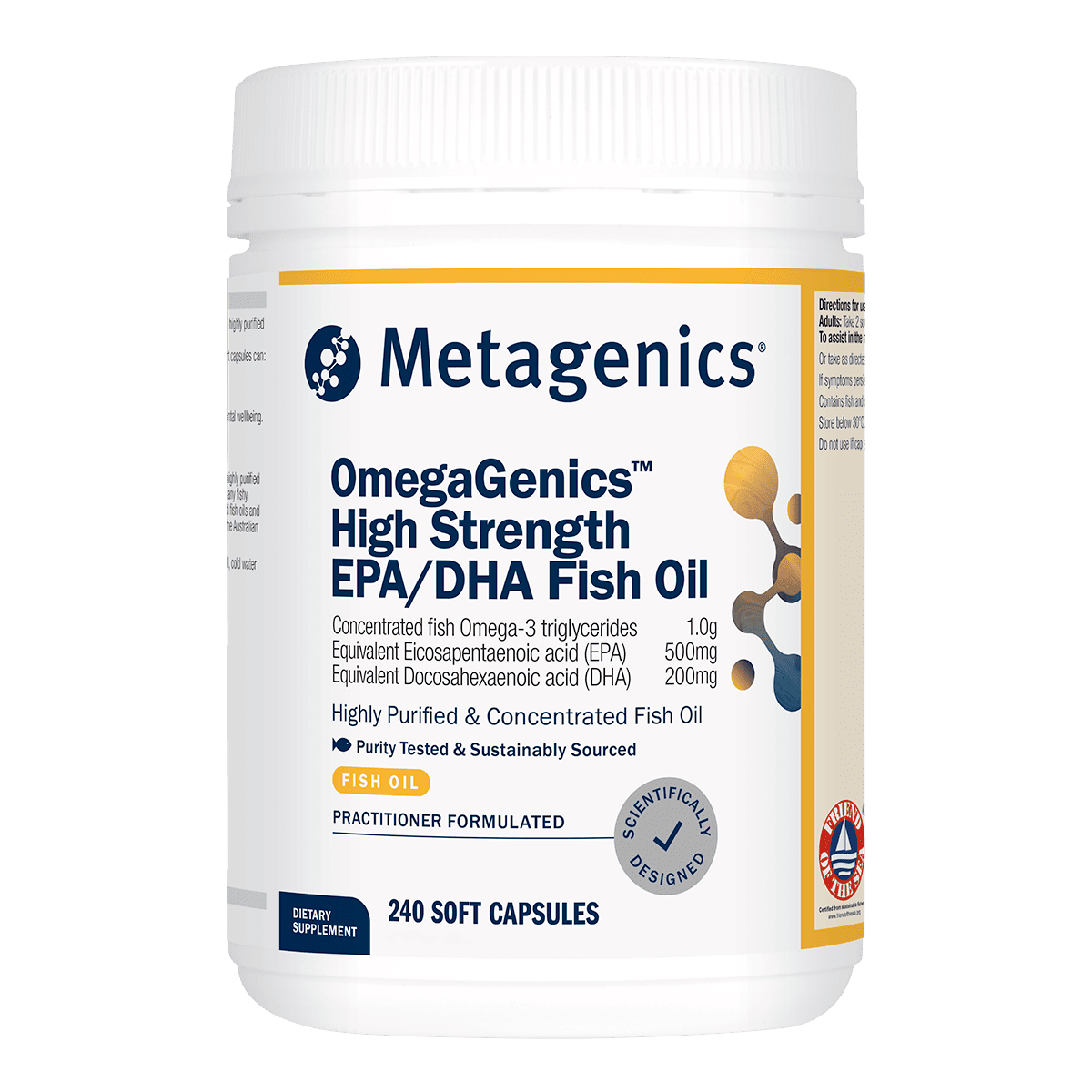 Metagenics Omegagenics High Strength EPA DHA Fish Oil