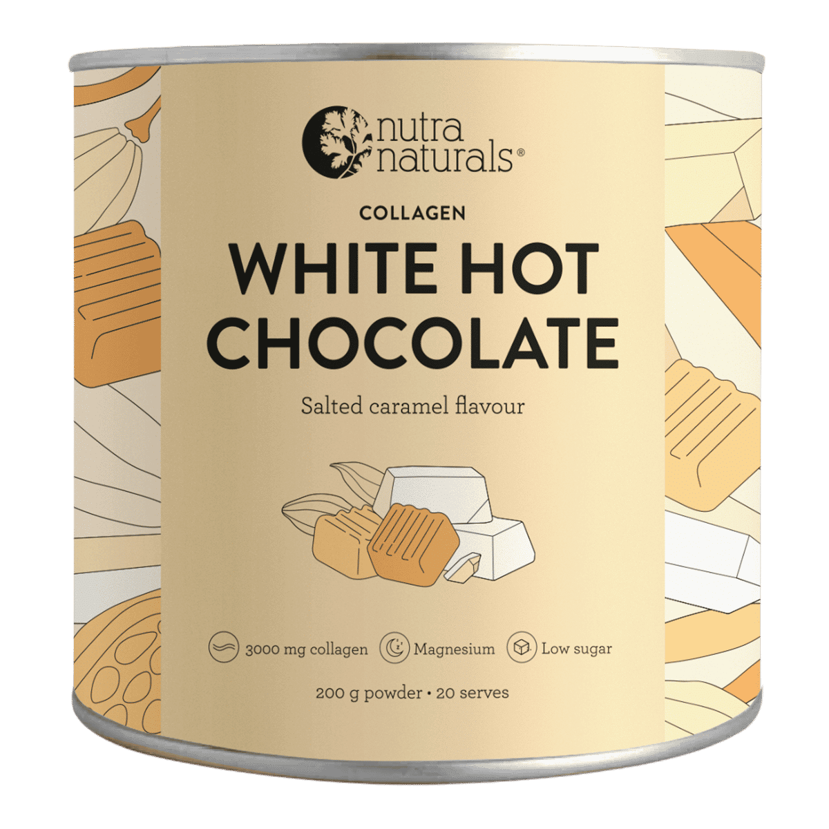 Nutra Organics Collagen White Hot Chocolate
