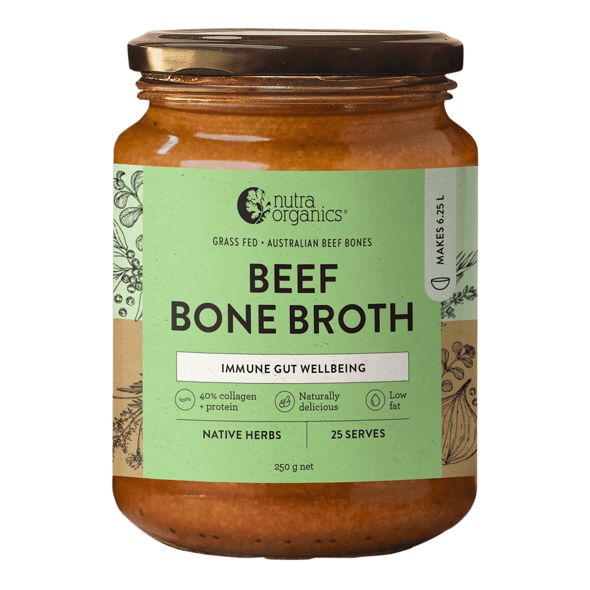 Nutra Organics Beef Broth Concentrate Native Herbs