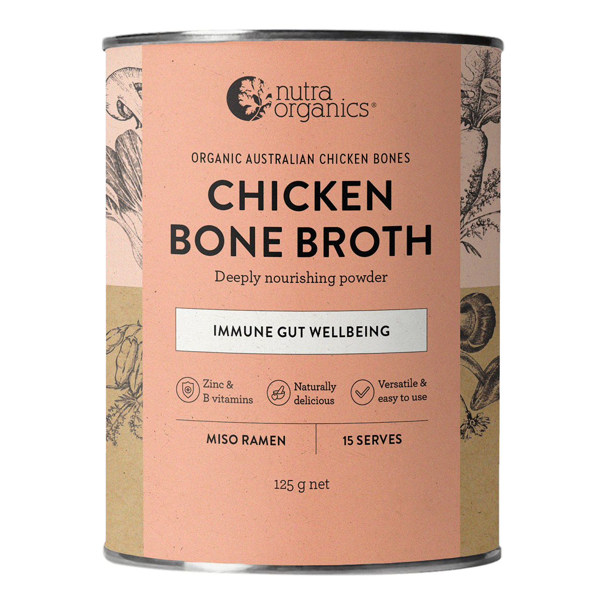 Nutra Organics Chicken Bone Broth Miso Ramen