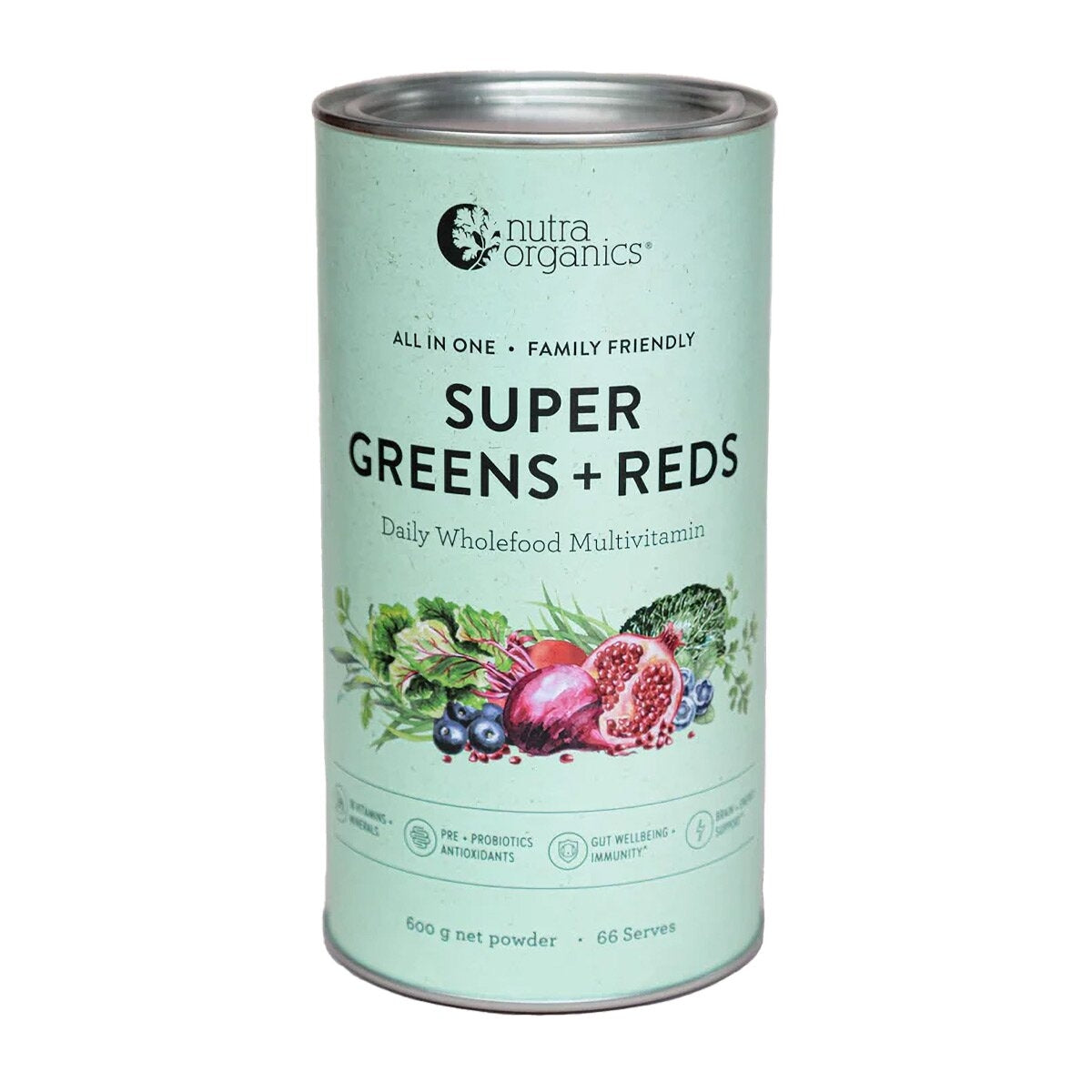 Nutra Organics Super Greens + Reds