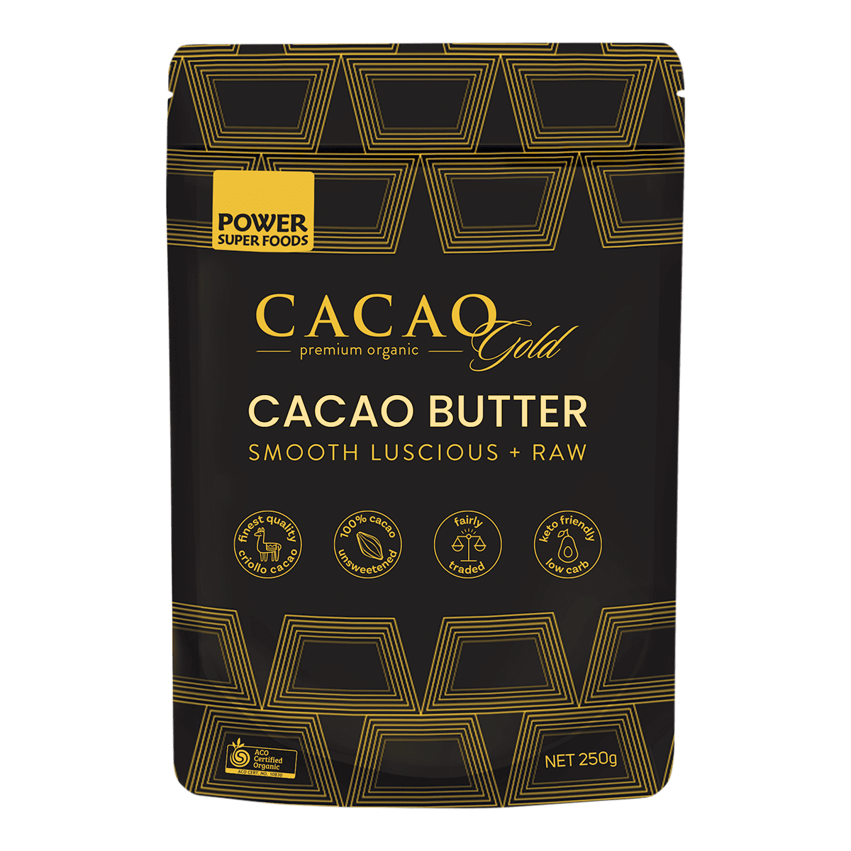 Power Super Foods Cacao Gold Raw Cacao Butter
