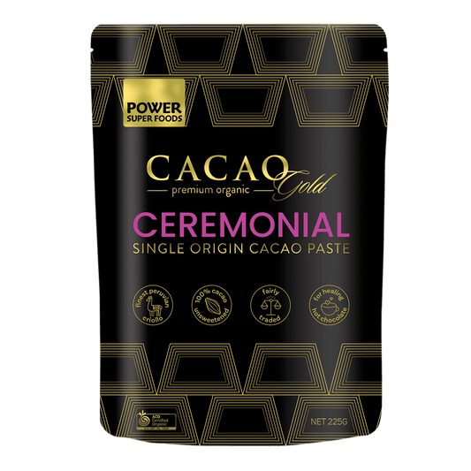 Power Super Foods Cacao Gold Ceremonial Cacao Paste