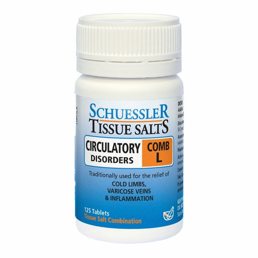 Schuessler Tissue Salts Circulatory Disorders Combination L