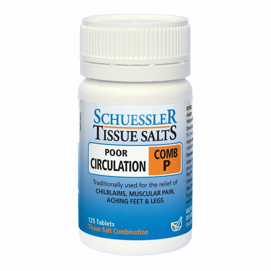 Schuessler Tissue Salts Poor Circulation Combination P