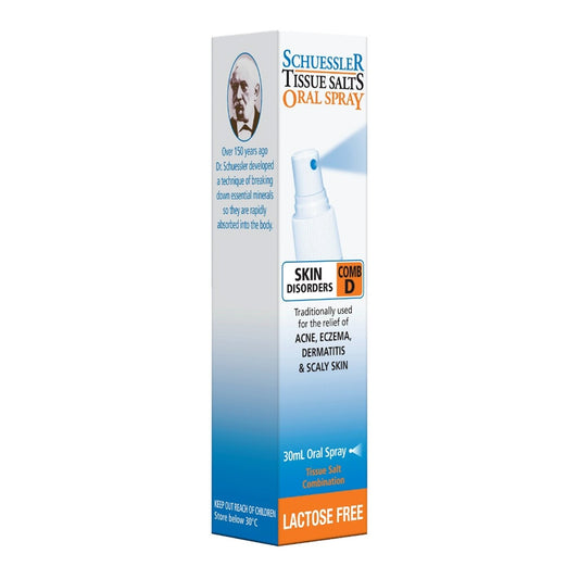 Schuessler Tissue Salts Skin Disorders Combination D Spray